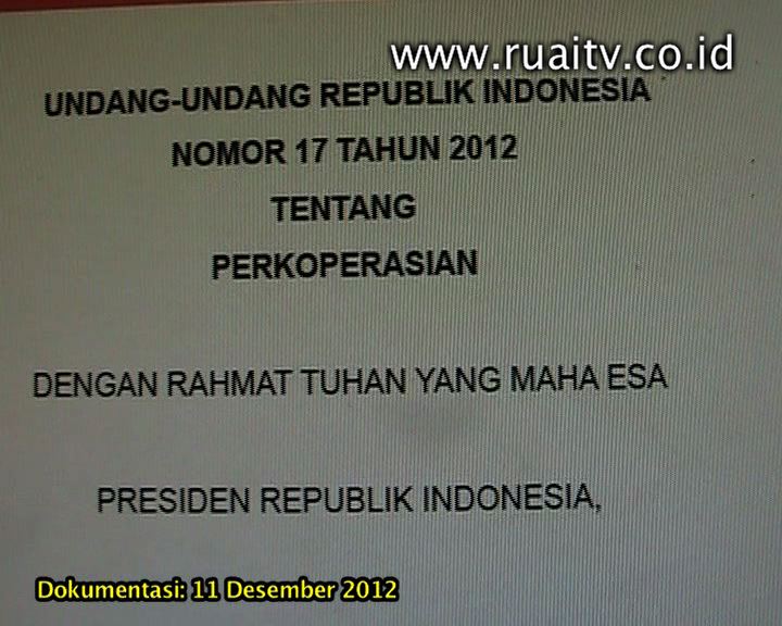 UU Perkoperasian - RUAI TV - Warta Credit Union