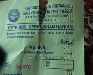 Pedagang keluhkan penarikan retribusi TPS Pasar Flamboyan