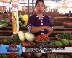 Pedagang yang belum terdata tetap akan drelokasi ke TPS
