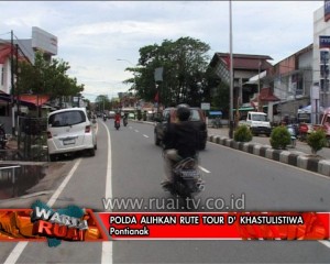 Polda alihkan rute tour d' khatulistiwa