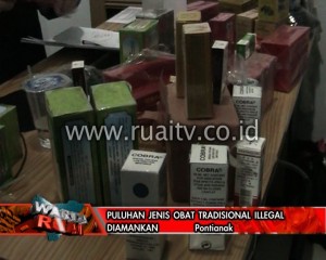 Puluhan Jenis Obat Tradisional Illegal diamankan