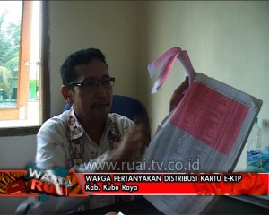 Warga pertanyakan distribusi kartu E-KTP