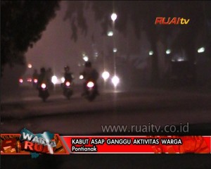 KABUT ASP GANGGU AKTIVITAS WARGA