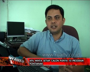 KPU MINTA SETIAP CALON PUNYA 10 PROGRAM
