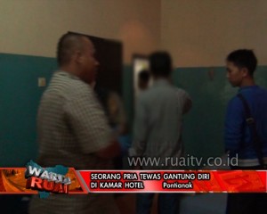 SEORANG PRIA TEWAS GANTUNG DIRI DI KAMAR HOTEL