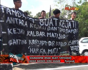 SOLMADAPAR DESAK KEJATI TUNTASKAN KASUS BANSOS KONI KALBAR