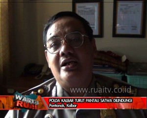 POLDA KALBAR TURUT PANTAU SATWA DILINDUNGI