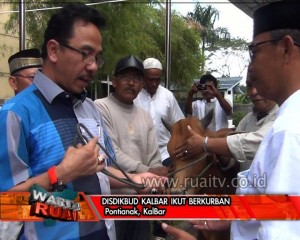 DISDIKBUD KALBAR IKUT BERKURBAN