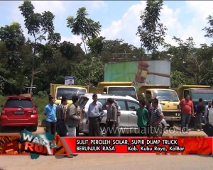 SULIT PEROLEH SOLAR, SUPIR DUMP TRUCK BERUNJUK RASA