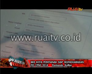 BKD KOTA PONTIANAK SIAP SELENGGARAKAN TES CPNS 2014