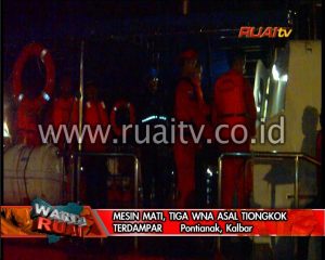 MESIN MATI TIGA WNA ASAL TIONGKOK TERDAMPAR