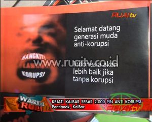 KEJATI KALBAR SEBESAR 20000 PIN ANTI KORUPSI