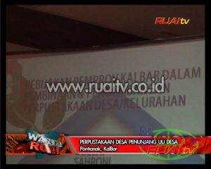PERPUSTAKAAN DESA PENUNJANG UU DESA