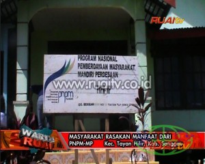 MASYARAKAT RASAKAN MANFAAT DARI PNPM-MP