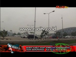 AKIBAT KABUT ASAP SEMBILAN PENERBANGAN TIDAK BEROPERASI