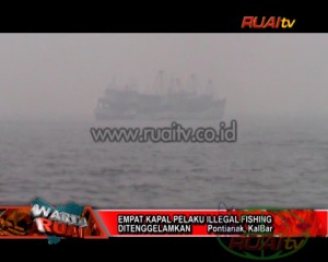 EMPAT KAPAL PELAKUILLEGAL FISHING DITENGGELAMKAN0