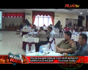 POLDA KALBAR DISKUSI CARI AKAR MASALAH KARHUTLA DI KALBAR_100