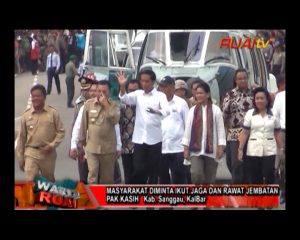 MASYARAKAT DIMINTA IKUT JAGA DAN RAWAT JEMBATAN PAK KASIH_100