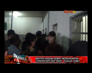 MENTERI YASSONA SEMPAT MENDENGARKAN CURHATAN NAPI SAAT SIDAK_10