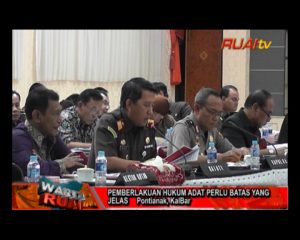 PEMBERLAKUAN HUKUM ADAT PERLU BATAS YANG JELAS_108