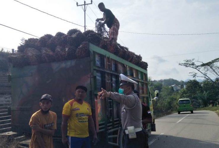 Angkut Sawit Wajib Pasang Jaring