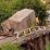truk amblas di jembatan Suhaid
